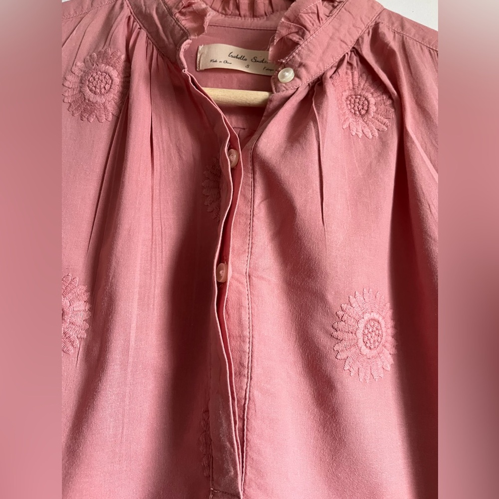 ANTHROPOLOGIE Isabel Sinclair Embroidered Blouse - Picture 7 of 11